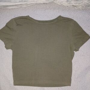 Wild Fable Olive Green Crop Top